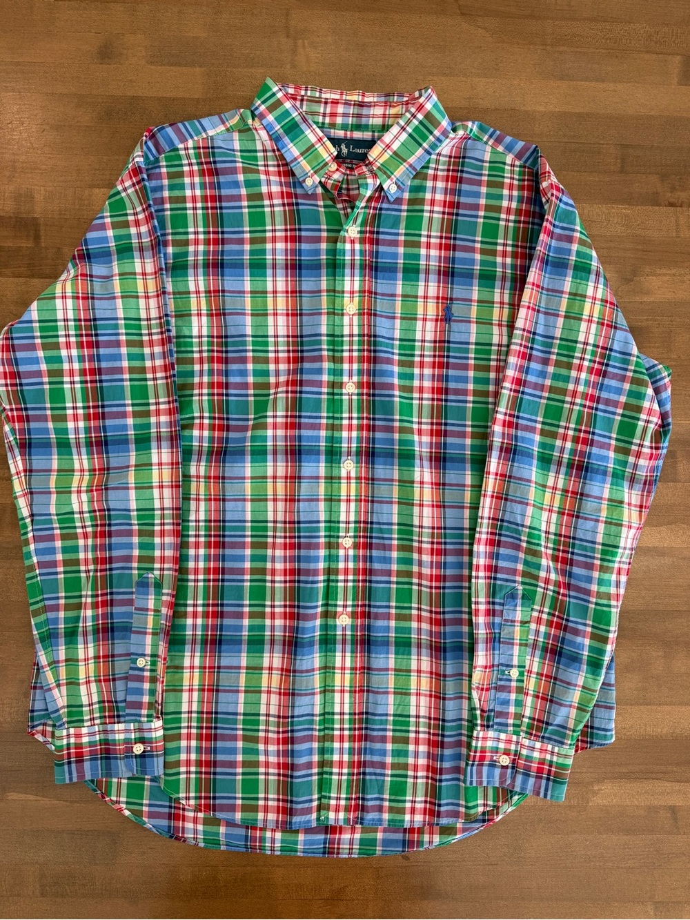 💚 Vintage 90’s Ralph Lauren Men’s Plaid Button Down 💚